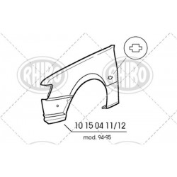FIESTA MK3 94-95 PARAFANGO...