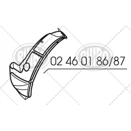 Parasassi per parafango anteriore Sinistro LAND CRUISER 97- FJ90/95J