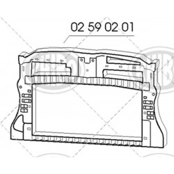 OSSATURA FRONTALE PLASTICA