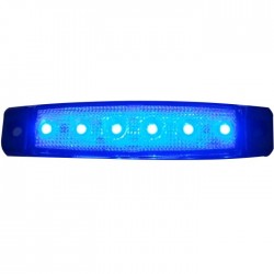 SIDE MARKER BLU 12/24V LED...