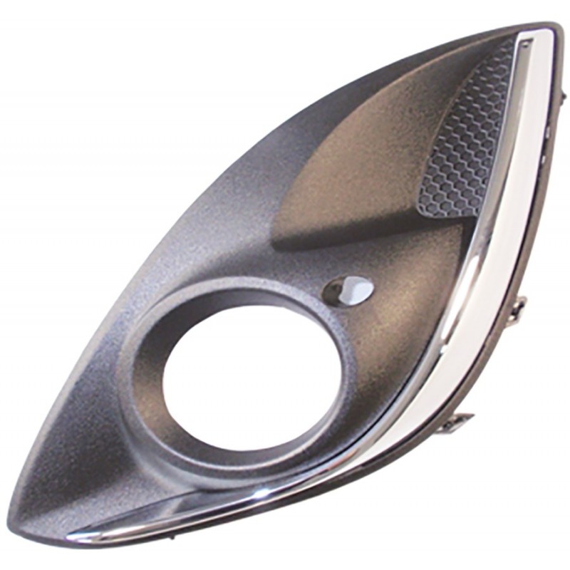FRONT BUMPER RIGHT SIDE GRILL WITH FOG LAMP SEAT AND CHROMED MOULDING